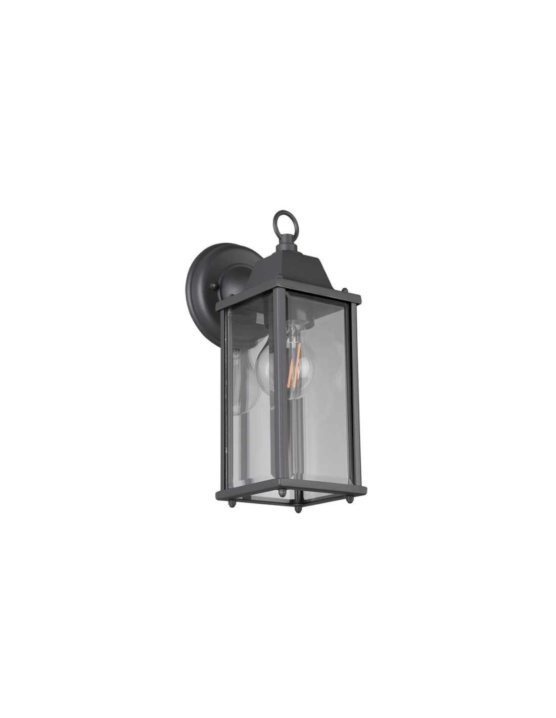 Applique Lanterna Antracite E27 per Esterno Olona Trio Lighting