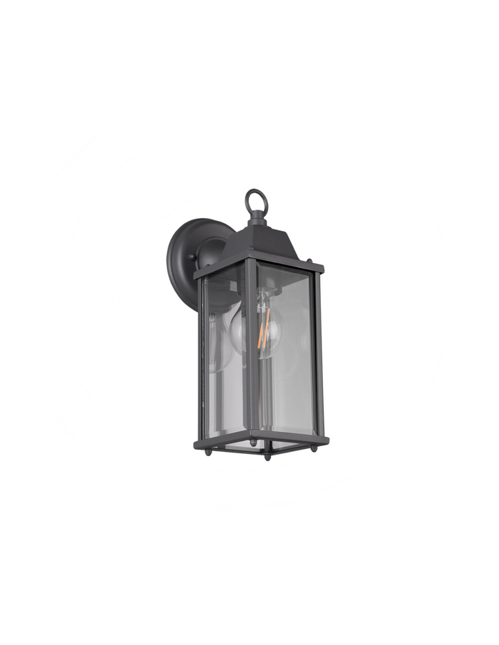 Applique Lanterna Antracite E27 per Esterno Olona Trio Lighting