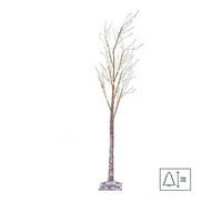 Albero di Natale 150 cm innevato con luci LED