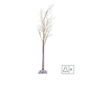 Albero di Natale 150 cm innevato con luci LED