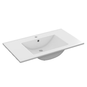 Lavabo consolle ceramica 60x45 bianco