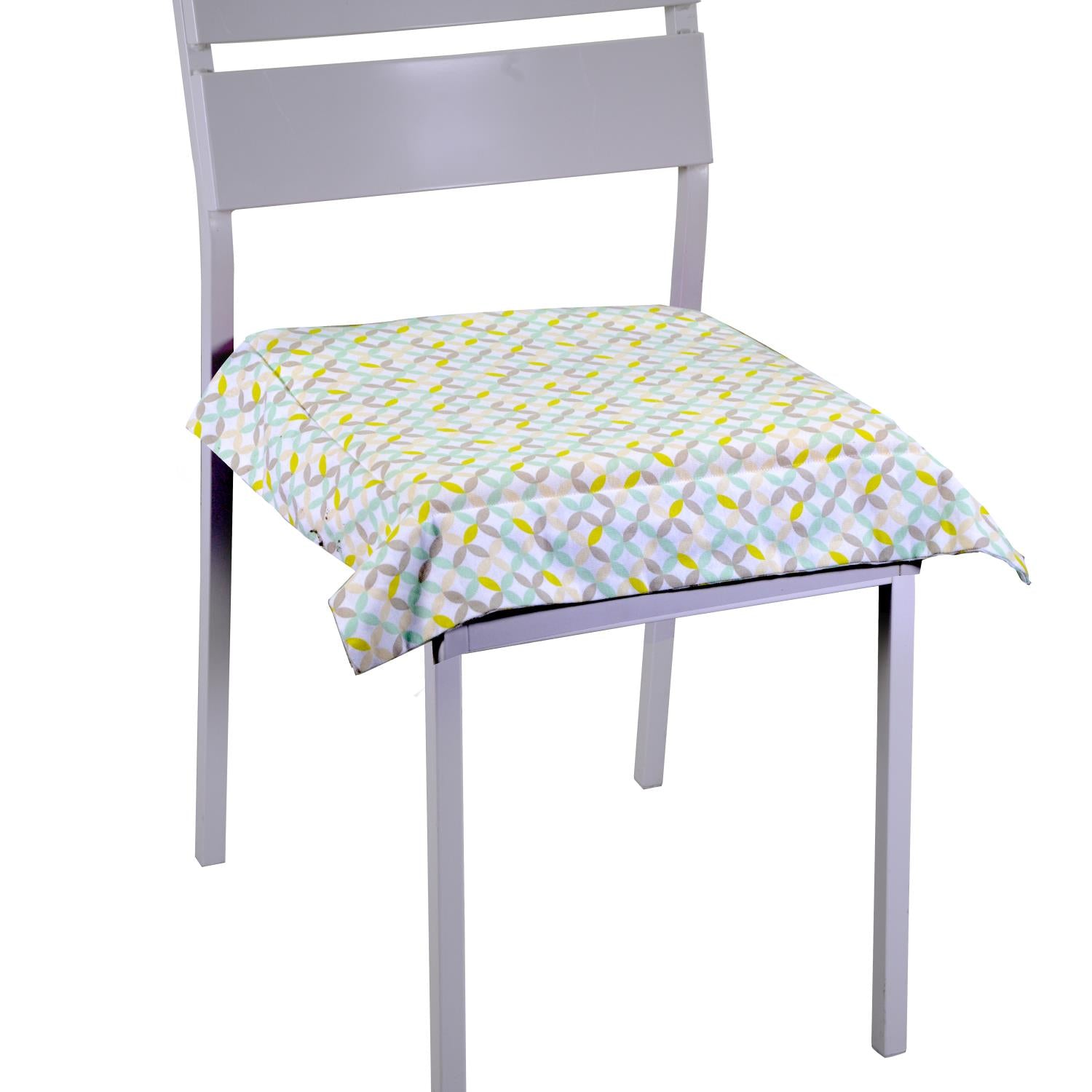 Cuscino sedia optical verde chiaro quadro cm40x40h4