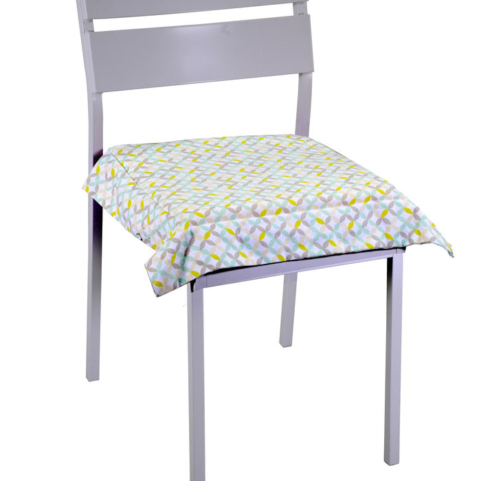 Cuscino sedia optical verde chiaro quadro cm40x40h4