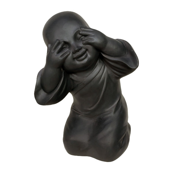 Set 3 di Buddha antracite 27x22x39 cm