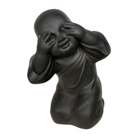 Set 3 di Buddha antracite 27x22x39 cm