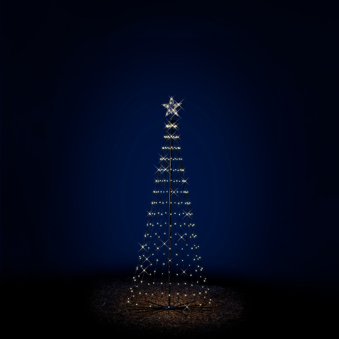 Alberi da esterno con luci danzanti 3D H 180 Ø 80 cm
