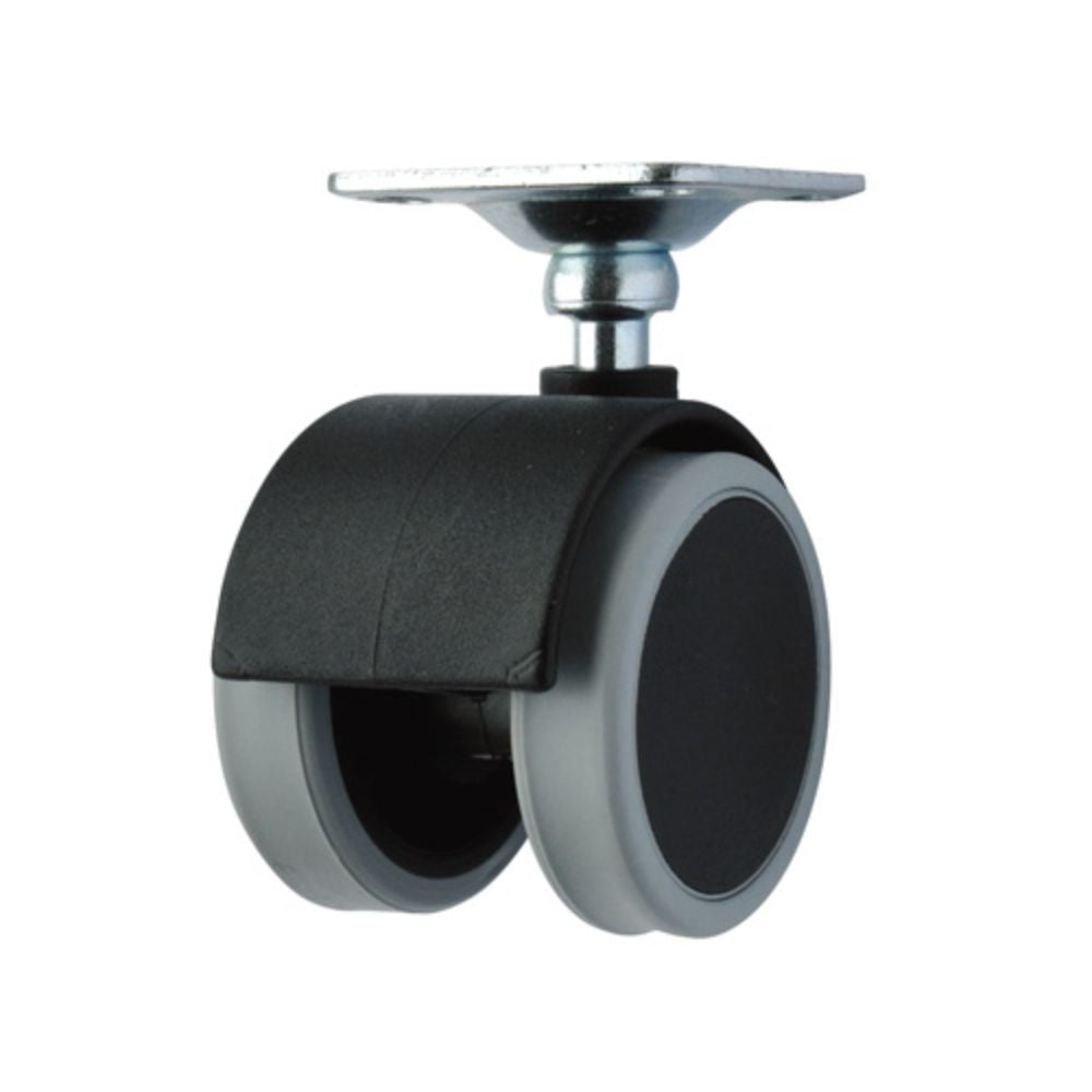 Ruota pivotante 50 mm nera