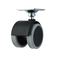 Ruota pivotante 50 mm nera
