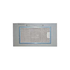 Cappa aspirante sottopensile in acciaio inox a parete luce a led  52x27.7 cm