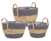 4x Set3 Cesta 2M Alyce To Grigio-Naturale