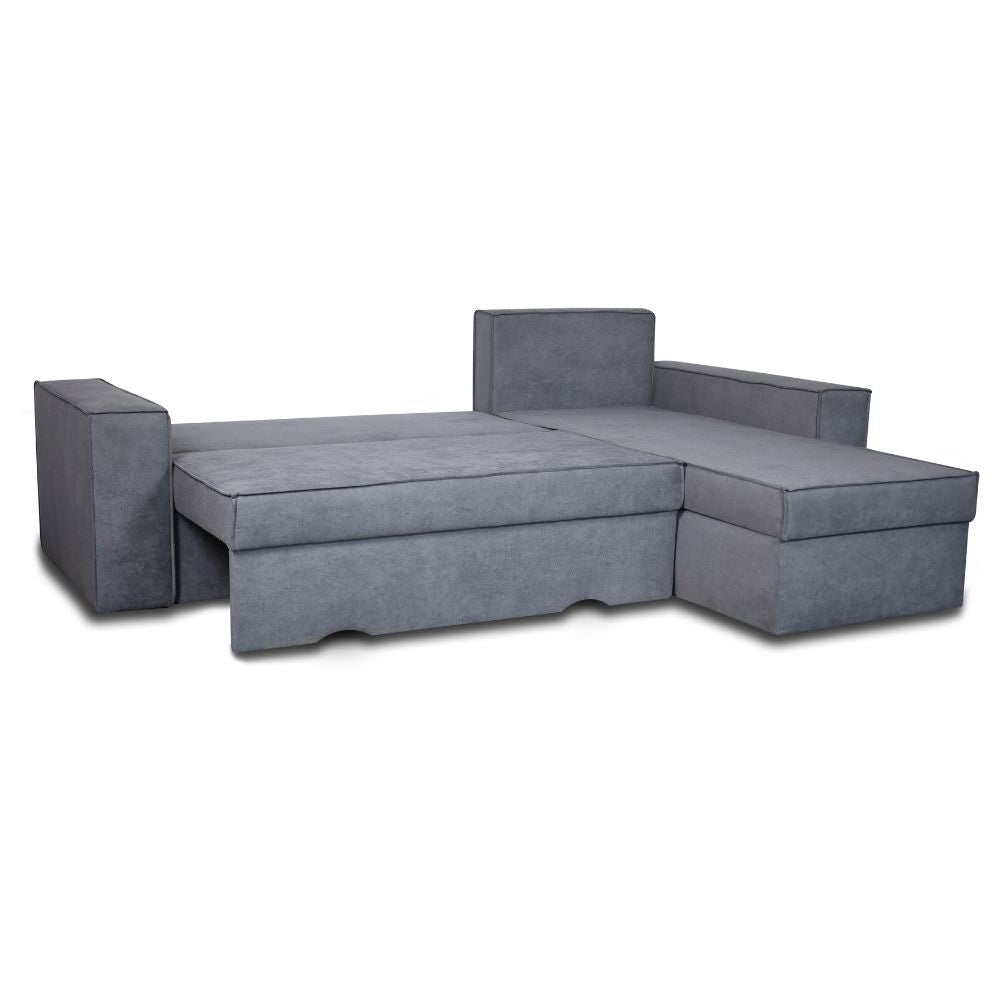 Divano angolare grigio cenere 250x180 cm