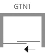 Nicchia doccia scorrevole 2 ante cristallo - Linea Essential