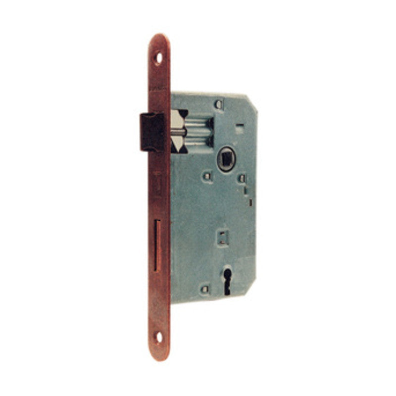 Serratura bronzata tonda 8x7x4,5 cm