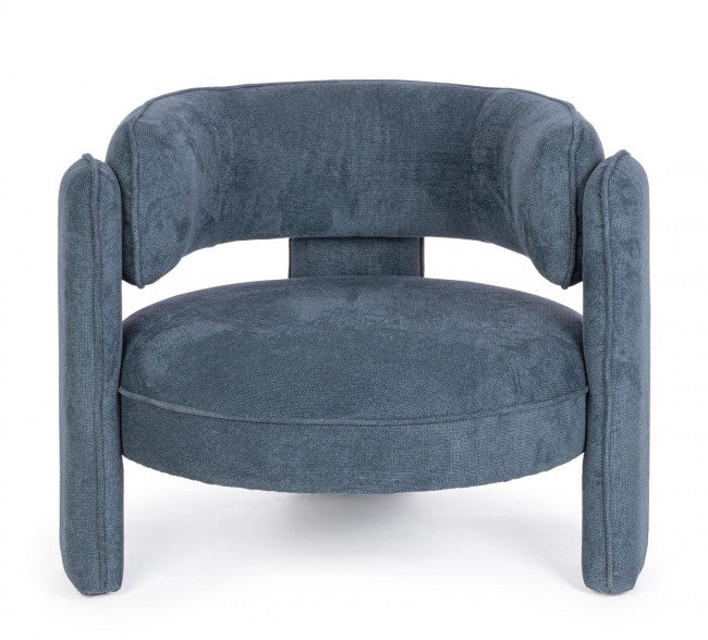 Poltrona Aisha blu 94x88x73 cm
