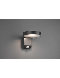 Applique Posadas Led Antracite IP44 con Sensore Movimento Trio Lighting