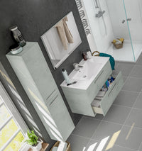 Colonna bagno sospesa rovere Alaska 150x30x25 cm