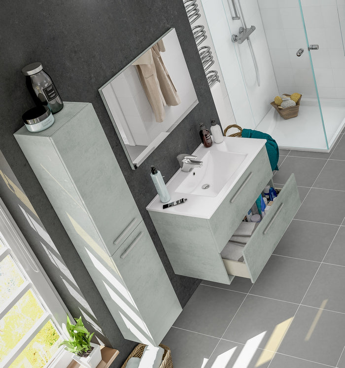 Colonna bagno sospesa rovere Alaska 150x30x25 cm