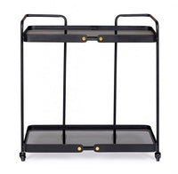 Carrello in vetro 69x34x69 cm