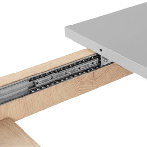 Tavolo moderno allungabile rovere grigio cm 90 x 160 -240 EFFEZ