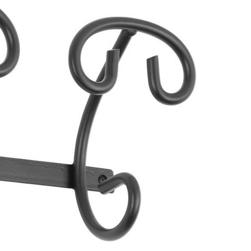 Attaccapanni doppio in ferro battuto Serie Siena.