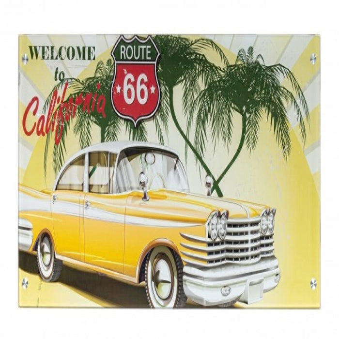 Scrivania Young California piano in vetro 113x58 cm