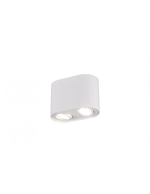 Faretto Soffitto 2 Spot GU10 Orientabili Cookie Bianco Trio Lighting