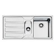 Lavello inox 100x50 cm gocciolatoio sinistro