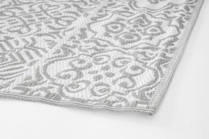 Tappeto Shiraz Bianco-Grigio 150X210