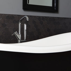 Vasca da bagno classica bianco e nero