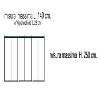 Zanzariera a tenda 140 x 250 cm bianco ECCO STRIP