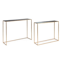 Set 2 consolle in metallo stile atmosphere