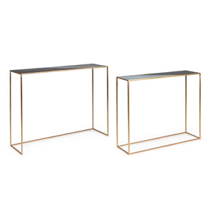 Set 2 consolle in metallo stile atmosphere
