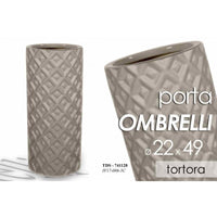 Portaombrelli in ceramica tortora design cm 22 x 49 h