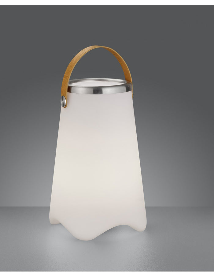 Lampada Da Tavolo Portatile Jamaica Speaker Bluethooth Moderna Led RGB Ø24 cm Bianco Trio Lighting