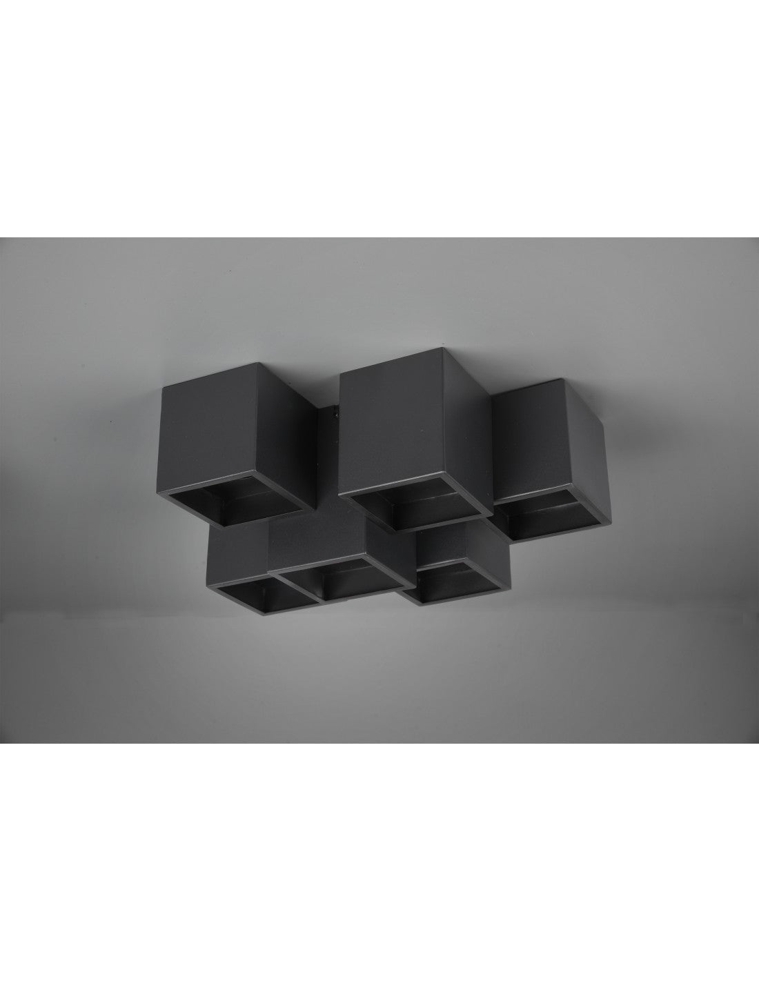 Plafoniera 6 Cubi GU10 RGB Fernando Nero Opaco Trio Lighting