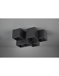 Plafoniera 6 Cubi GU10 RGB Fernando Nero Opaco Trio Lighting