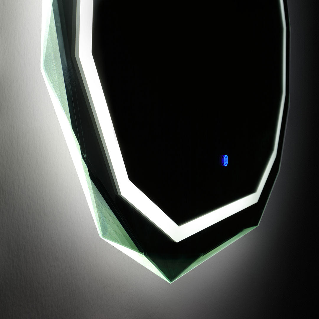 Specchio 90x70 con bordo illuminato a led