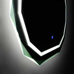 Specchio 90x70 con bordo illuminato a led