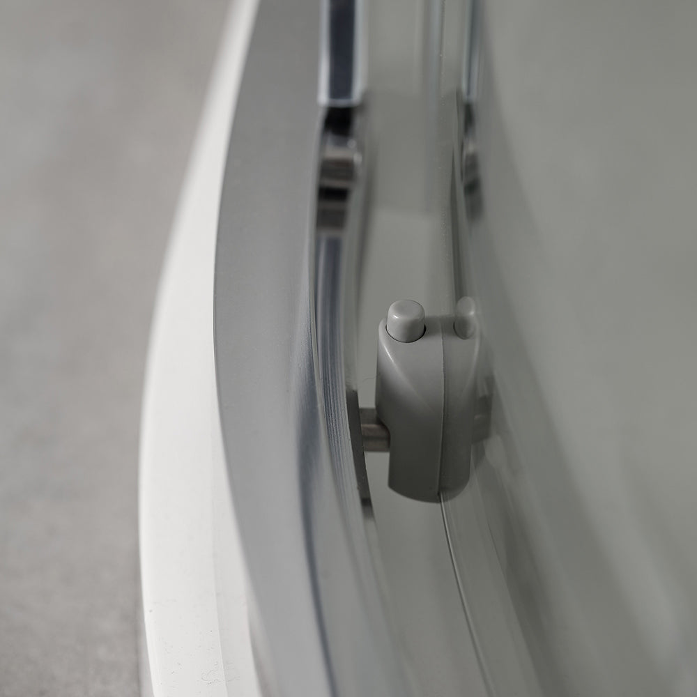 Box doccia semicircolare 80x80 trasparente