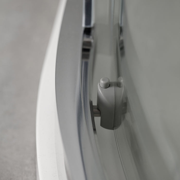 Box doccia semicircolare 80x80 trasparente