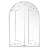 Specchio metallo avorio cm66x4h96