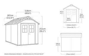Casetta Da Giardino Newton 759 Evotech Keter