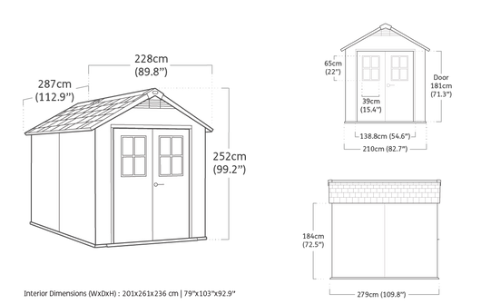 Casetta Da Giardino Newton 759 Evotech Keter