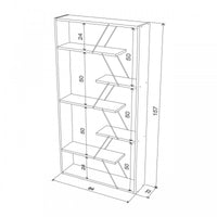 Libreria moderna moderna divisorio bianca cm 84x22x157 h EFFEZ