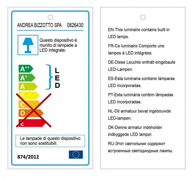 2x Lampada treppiede bamboo 51x47x109h