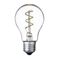 Lampada E27 36V goccia spirale blu Ø60mm