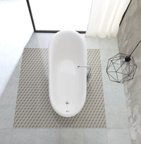 Vasca freestanding stile classico con piedini argento