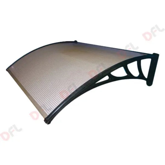 Pensilina da esterno cm 120 x 160 in policarbonato marrone fume'