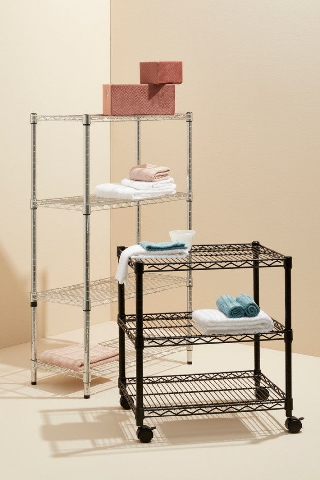 Libreria 75x35x120h in acciaio cromo lux