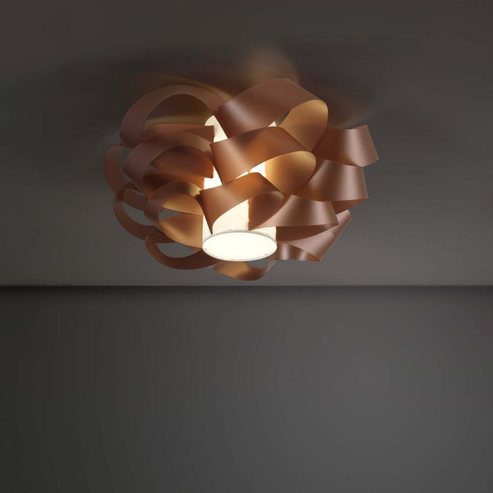 Plafoniera una luce CLOUD Rame diametro 60x h28 cm